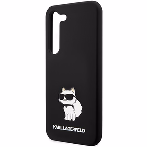 Karl Lagerfeld silikona Choupette viedtālruņa apvalks Samsung Galaxy S24 - melns