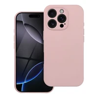 Silikona viedtālruņa apvalks 2mm IPHONE 15 Pro saderīgs ar Magnētisko smilšu rozā