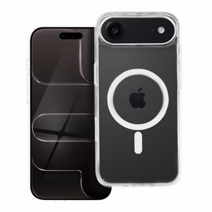 Case for iPhone 17 AIR Forcell F-Protect Clear Hybrid Premium compatible with Magsafe transparent