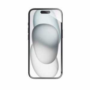 Forcell Lankstais Nano stikls 5D skirtas iPhone 15 melns