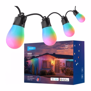 NEEWER RGB āra gaismas virtene, silti balta