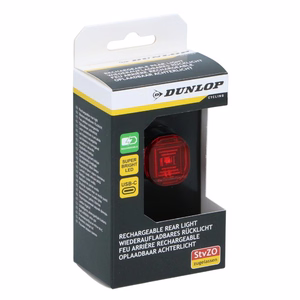 Dunlop K-Mark ar USB-C uzlādējams LED aizmugurējais velosipēda lukturis