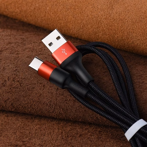 Cable USB A to USB C Hoco 2A 1 m X26 black red