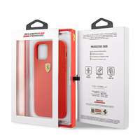 Ferrari FESSIHCP13SRE iPhone 13 mini 5.4" ciets silikona viedtālruņa apvalks sarkans/sarkans