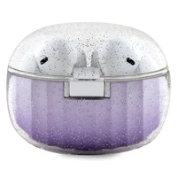 Guess Glitter Gradient TWS Bluetooth austiņas ar ENC uzlādes staciju - violeta