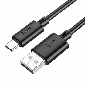 Kabelis USB A uz USB C Hoco 3A 2 m X88 melns