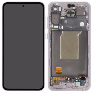 LCD screen Samsung A556 A55 5G ar touch screen un frame Awesome Ceriņu original (assembled service pack)