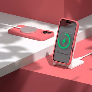 Etteri Silikona Mag maciņš for iPhone 17 raspberry