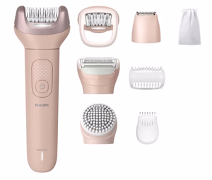 Philips Epilator Series 9000 BRE719/00 bezvadu epilators sausai un mitrai lietošanai, rozā
