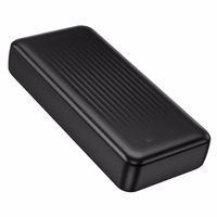 Borofone Portatīvais lādētājs 20000mAh BJ80A Clever - 2xUSB + Type C - QC 3.0 22,5W + PD 20W melns
