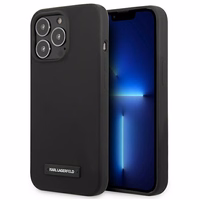Karl Lagerfeld silikona plāksnes apvalks iPhone 13 Pro / iPhone 13 - melns