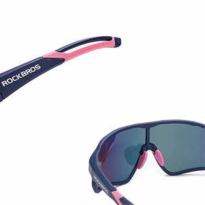 Rockbros 10134PL polarizētas riteņbraukšanas brilles – zilas un rozā