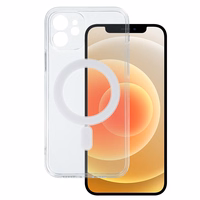 TEL PROTECT Magnētiskais silikona apvalks Iphone 12 caurspīdīgs