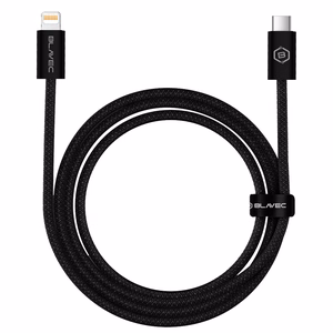 Blavec Cable Candy braided - Type C to Lightning - PD 20W 2,4A 3 metres Apple CarPlay (CCA-CL24B30) black