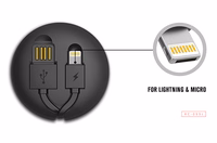 REMAX kabelis Cutebaby RC-99t 2 in 1 - USB uz Micro USB, Lightning - balts