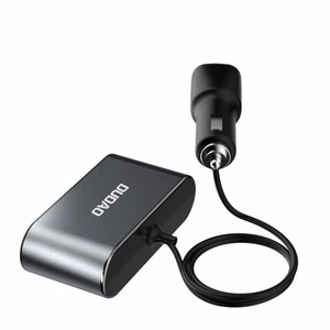 Автомобильное зарядное устройство Dudao (R1Pro) (2xUSB; 3x разветвитель прикуривателя) чёрный