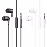 HOCO vadu austiņas Jack 3,5 mm ar mikrofonu M97 balta