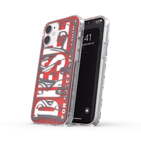 DIESEL Caurspīdīgs maciņš Snap IPHONE 12 MINI sarkans