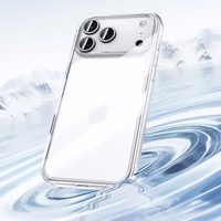 Benks magnētiskais Crystal viedtālruņa apvalks Iphone 17 Air caurspīdīgs (ar kameras vadības pogu)