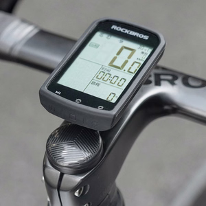 Rockbros WT-2 velosipēda datora turētājs ar vietu AirTag – melns