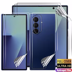Ekrāna aizsargs "Flexible Clear HD" komplekts 3in1 priekš Samsung F946 Z Fold5 (Bulk)