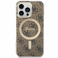 Guess GUHMP13LH4STW iPhone 13 Pro / 13 6.1" brūns/brūns cietais apvalks 4G MagSafe