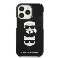 Karl Lagerfeld Karl&Choupette Head apvalks iPhone 13 Pro Max - melns