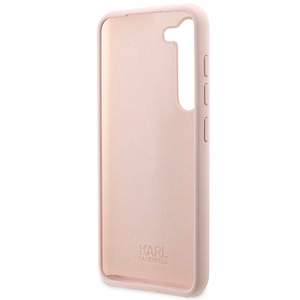 Karl Lagerfeld KLHCS23SSNIKBCP S23 S911 жёсткий чехол розовый/розовый Silicone Ikonik