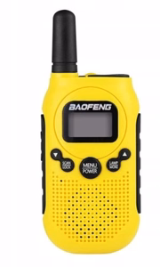 Baofeng BF-T6 Panda – pārnēsājamā radiostacija, dzeltenas, 2 gab. komplekts