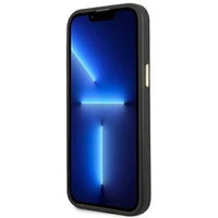 Guess GUHCP14XHG4SHK iPhone 14 Pro Max 6.7" melns / melns viedtālruņa apvalks 4G ar vintīgā aukso logotipa dizainu