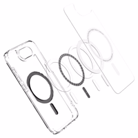 Spigen Ultra Hybrid Magnētiskais oglekļa šķiedras viedtālruņa apvalks iPhone 16e - caurspīdīgs