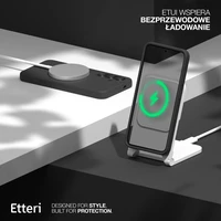 Etteri Silikona Mag maciņš for Samsung Galaxy S25 melns