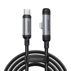 Joyroom S-A56 EnjoyX sērijas 90° USB-C - Lightning kabelis 30W 1.2m - melns