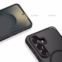 Tech-Protect MagCam MagSafe Maciņš for Samsung Galaxy S26+ - melns and sarkans