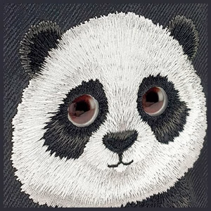 Nimmy Big Eyed Pet 2.0 Panda apvalks iPhone 15 Pro – melns