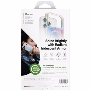 Uniq Iridescia viedtālruņa apvalks priekš iPhone 17 Pro Max Magclick uzlāde - daudzkrāsains