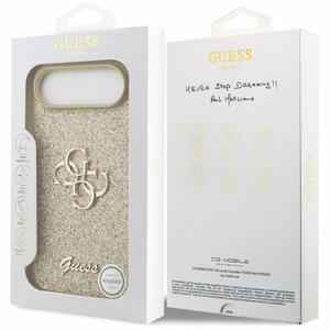 Guess Fiksēts Spīdīgs Liels 4G viedtālruņa apvalks iPhone Air - zelta