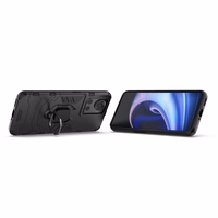 Ring Armor bruņots hibrīda apvalks ar magnētisko turētāju OnePlus Ace Melns