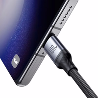 Joyroom Speedy Series S-A21 2in1 USB-C - USB-C / USB-C kabelis 100W 1.5 m - melns