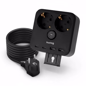 Huslog Power strip with phone turētājs HUS1055