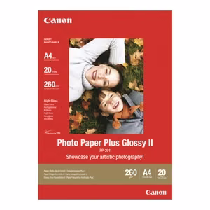 Canon PP-201 glancēts fotopapīrs, 5x7 in, 20 loksnes