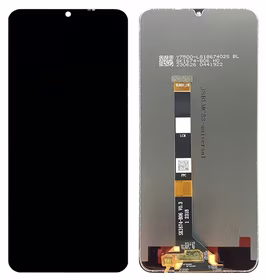 LCD screen Realme C51/C53/Narzo N53/Note 50/Note 60 ar touch screen Melns ORG