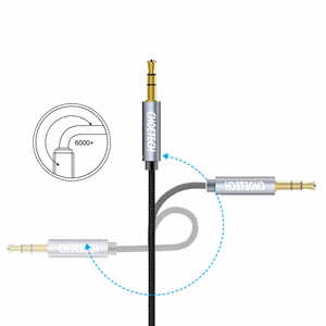 Choetech AUX002 kabelis mini džeks 3,5 mm (spraudnis) / mini džeks 3,5 mm (spraudnis) 1,2 m - melns