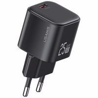 Tīkla lādētājs USAMS JC Series CC289 25W GaN Mini Fast Charger USB-C melns