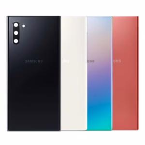 Aizmugurējais vāciņš saderīgs ar Samsung N970 Note 10 / Aura Black / (ar kameras lēcu) OEM
