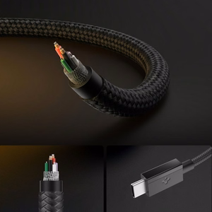 Spigen Essential EB6015CC USB-C kabelis, 60 W, 150 cm – melns