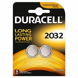Litija baterija CR2032 3V 210mAh Duracell 2 gab. iepakojumā