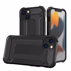 Hybrid Armor viedtālruņa apvalks iPhone 14 Plus bruņots hibrīda apvalks melns