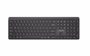 Gembird KB-WPS-03-CYRL Keyboard Wireless Cyrillic Bluetooth Black