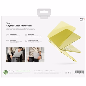 Uniq Vero Case for MacBook Neo - Translucent Yellow